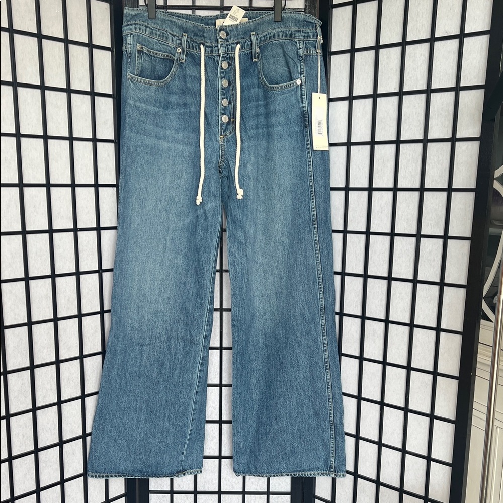 Anthropology Vanessa Sz large cinched drawstring jeans